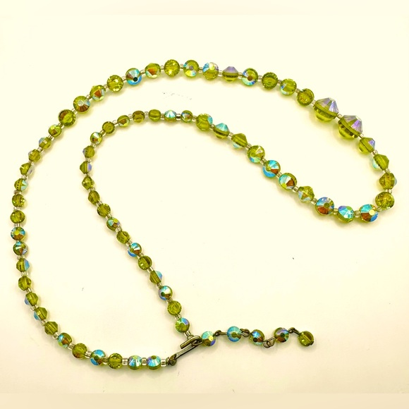 Art Deco Crystal Necklace, Great Preowned Condition - Picture 5 of 7